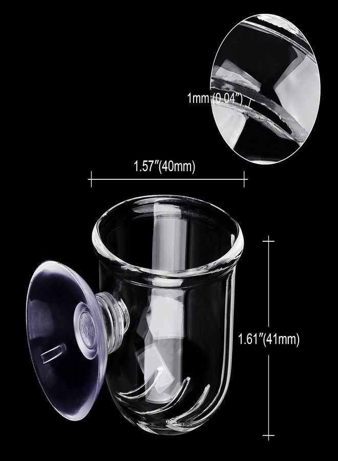 WEAVERBIRD Aquarium Glass Cone Feeder Red Worm Fish Tank Plant Shrimp Feeder Fish Feeding Cup - Image 2